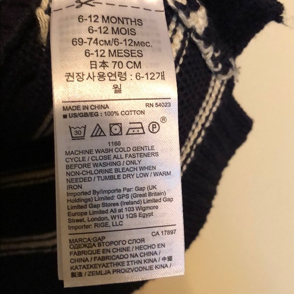 Baby Gap sweater top 6-12 Months - Picture 7 of 7